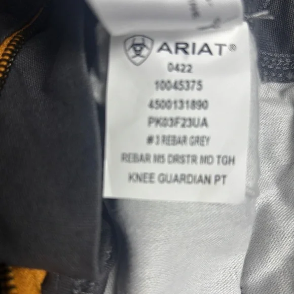 Ariat style 10045375 M5 Rebar Work Pants With Knee Pads Included 28/32 - Picture 13 of 15